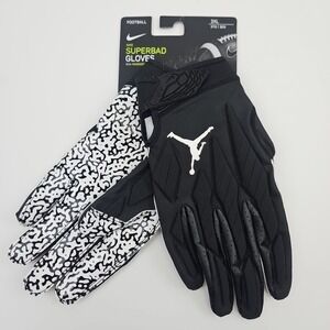 Nike‎ Jordan Superbad 5.0 Padded Football Gloves Adult Size 3XL CK3023-091 New